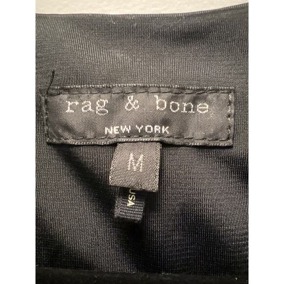 Rag & Bone Women’s V-Neck Lamb Leather Sleeveless Pullover Tank Top Size M Black - Picture 2 of 4